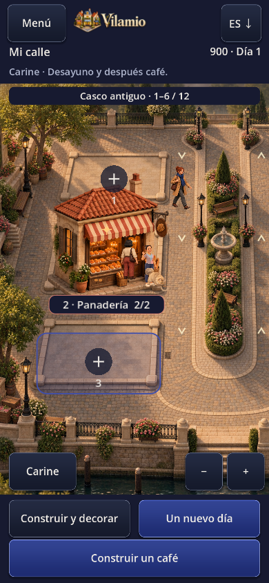 Vista de la calle dentro del juego
